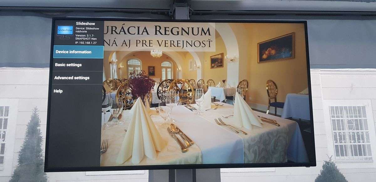 Detail of the display in the courtyard area