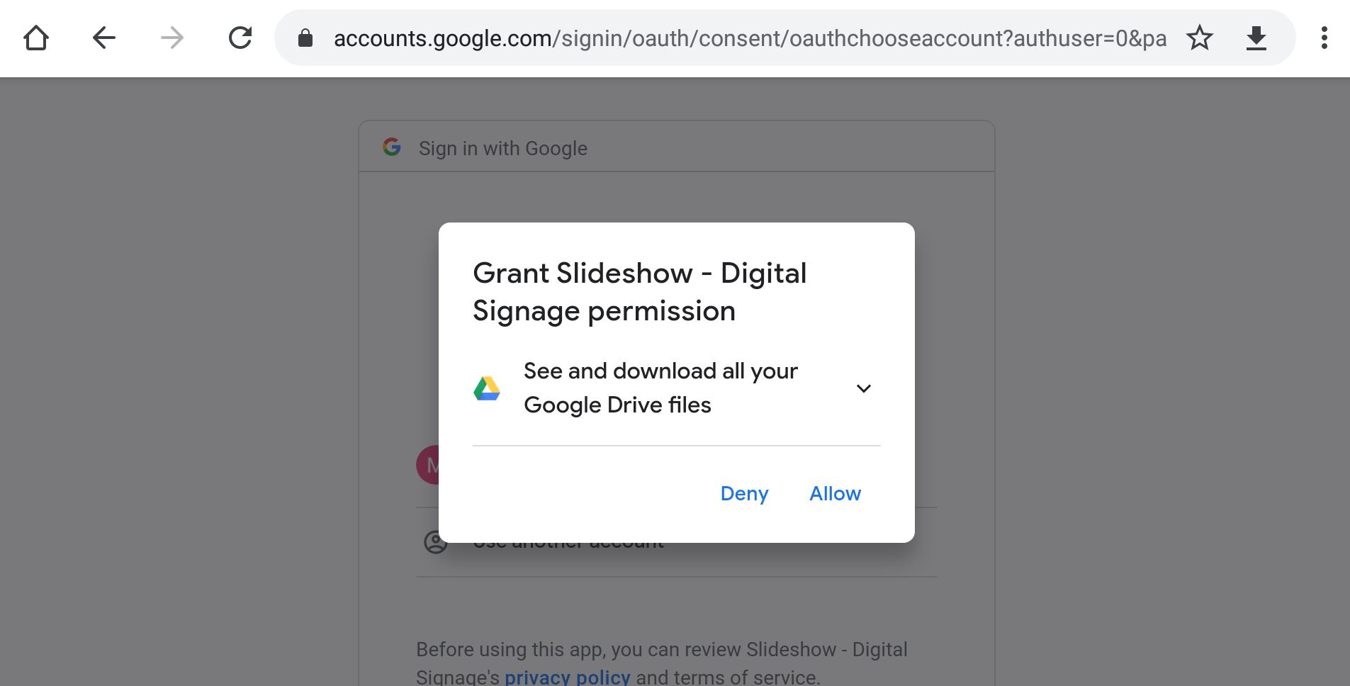 File synchronization from Google Drive  Slideshow - Free digital signage  software for Android